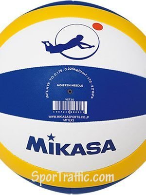 Paplūdimio tinklinio kamuolys MIKASA VXT30 Oficialaus Dydžio ir Svorio FIVB Treniruočių Kamuolys.