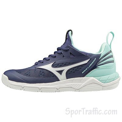 MIZUNO Wave Luminous women volleyball shoes V1GC182015 AAURA-WHT-BLUELIGHT
