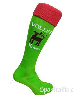 Knee High Volleyball Socks Volley Xmas