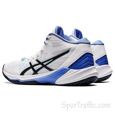 ASICS Sky Elite FF MT 2 women's volleyball shoes 1052A054.101 White French Blue