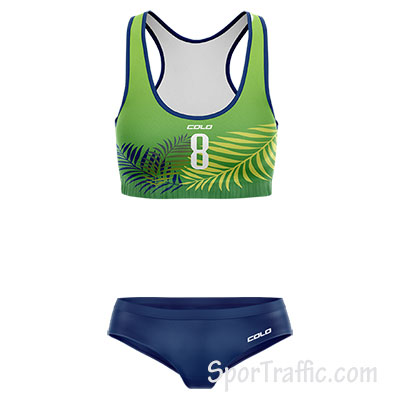 Beach Volleyball Bathing Suit Chip 005 Green