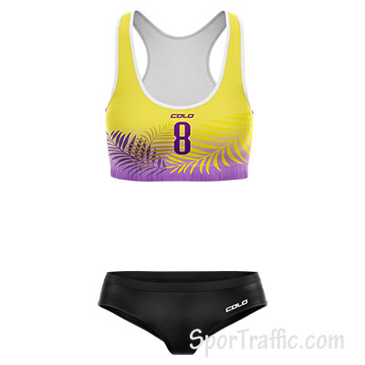 Beach Volleyball Bathing Suit Chip 008 Yellow