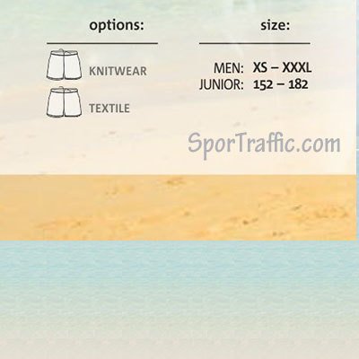 Vyrų paplūdimio tinklinio aprangos opcijos, savybės