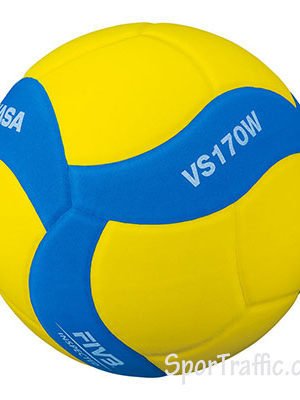 Vaikų tinklinio kamuolys MIKASA VS170W-Y-BL