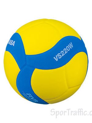 Tinklinio kamuolys MIKASA VS220W-Y-BL vaikų treniruotėms