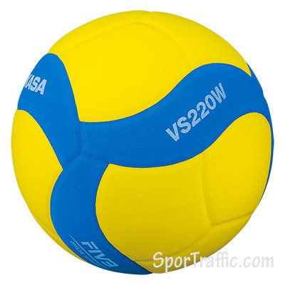 Volleyball Ball MIKASA VS220W-Y-BL Kids - Kids friendly official