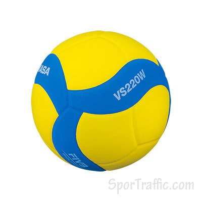 Tinklinio kamuolys MIKASA VS220W-Y-BL vaikų treniruotėms