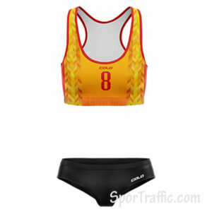 Women beach volleyball gear Calx 004 Yellow