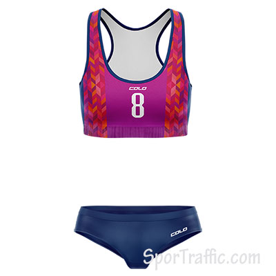 Women beach volleyball gear Calx 007 Purple