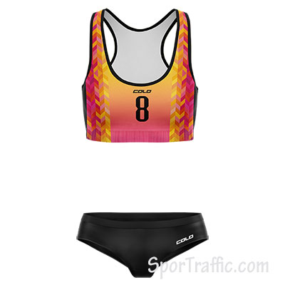 Women beach volleyball gear Calx 008 Orange