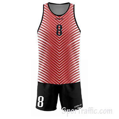 Beach volleyball tank top Scoop 002 Red