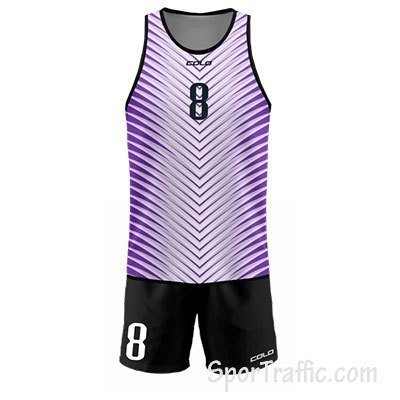 Beach volleyball tank top Scoop 012 Purple
