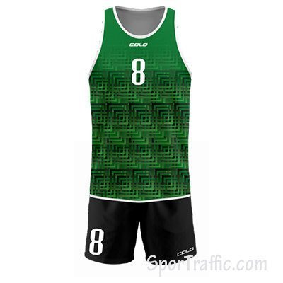 Beach volleyball uniform Quad 003 Green