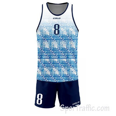 Beach volleyball uniform Quad 006 Light Blue