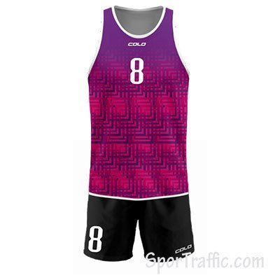 Beach volleyball uniform Quad 007 Purple