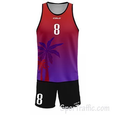 Beach volleyball uniform Rocky 002 Purple