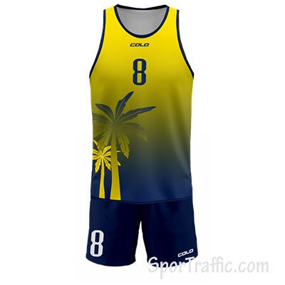 Beach volleyball uniform Rocky 004 Yellow