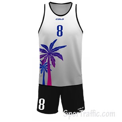 Beach volleyball uniform Rocky 008 Silver