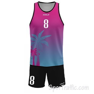 Beach volleyball uniform Rocky 009 Pink