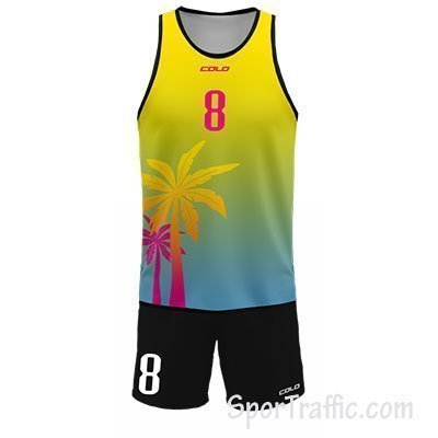 Beach volleyball uniform Rocky 010 Yellow
