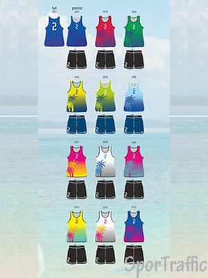 Beach volleyball uniform Rocky Men Wee Women Colors