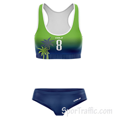 Beach volleyball uniform Wee women 005 Green