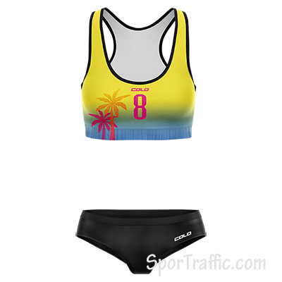 Beach volleyball uniform Wee women 010 Yellow