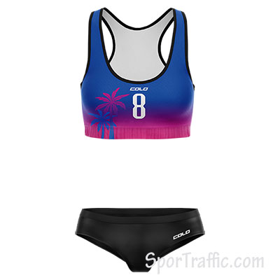 Beach volleyball uniform Wee women 012 Purple