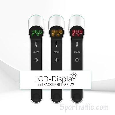 Bekontaktis infraraudonųjų spindulių termometras EVOLU LCD