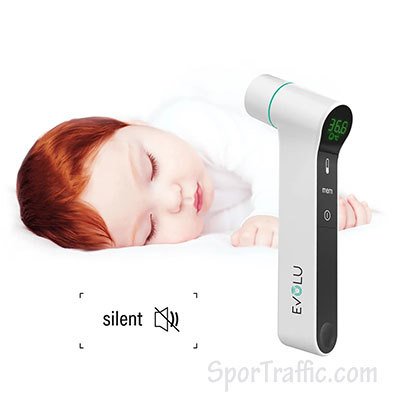 Infrared ear forehead thermometer EVOLU non-contact 3-in-1 silent mute