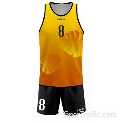 Men Beach Volleyball Apparel Monster 004 Yellow