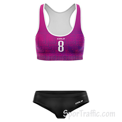 Beach Volleyball Bathing Suit Leaf - women's sports uniforms