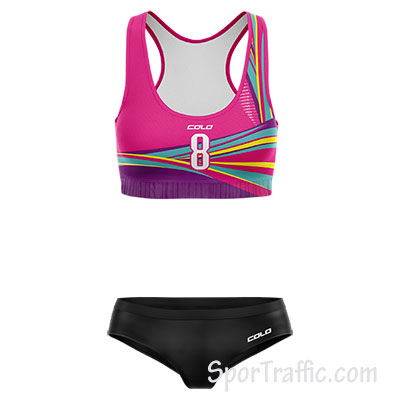 Women Beach Volleyball Bikinis Felice 007 Pink