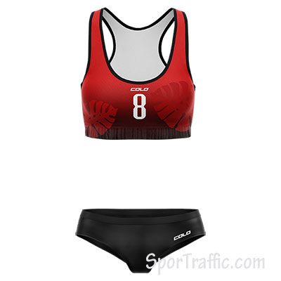 Women Beach Volleyball Jersey Potti 002 Red
