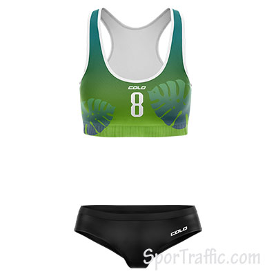 Paplūdimio tinklinio apranga moterims Potti 003 Žalia