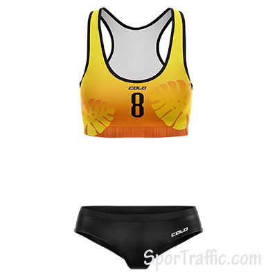 Women Beach Volleyball Jersey Potti 004 Yellow