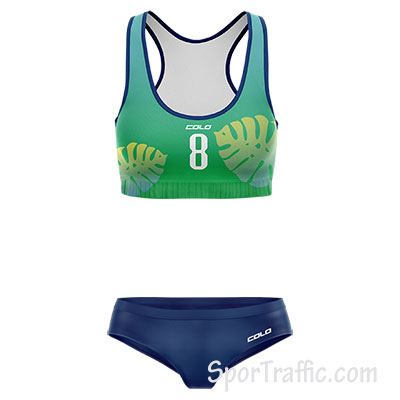 Women Beach Volleyball Jersey Potti 005 Dark Green