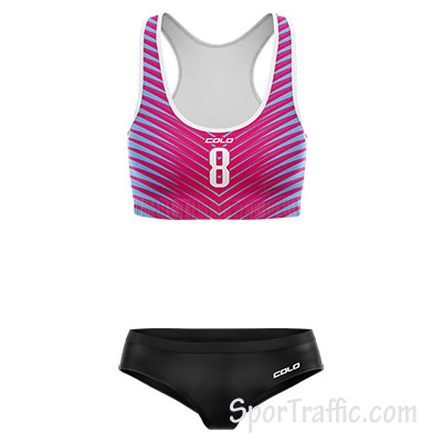 Women beach volleyball apparel Palmeto 007 Purple