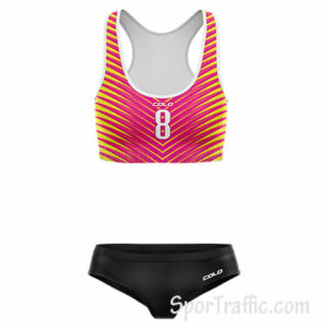 Moteriški paplūdimio tinklinio treniruočių marškinėliai Palmeto 008 Rožinė