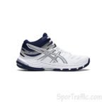 ASICS Gel Beyond MT 6 women's volleyball shoes mid top model 1072A051-102 WHITE PEACOAT