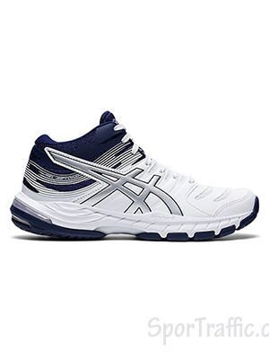 ASICS Gel Beyond MT 6 women's volleyball shoes mid top model 1072A051-102 WHITE PEACOAT