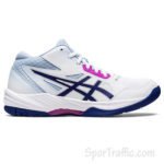 ASICS Gel Task MT 3 women’s volleyball shoes White Dive Blue 1072A081.101 1