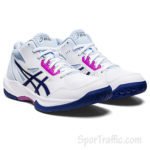 ASICS Gel Task MT 3 women’s volleyball shoes White Dive Blue 1072A081.101 2
