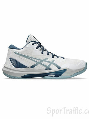 ASICS Sky Elite FF MT 3 men's volleyball shoes Island White Dolphin Grey 1051A081.100