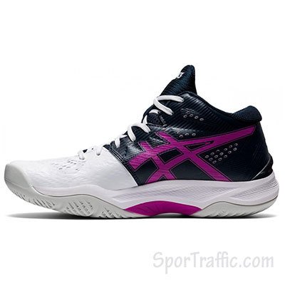 asics womens volleyball shoes purple