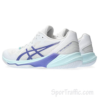 ASICS Sky Elite FF 2 women’s volleyball shoes White Blue Violet 1052A053.103