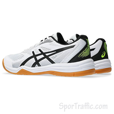 ASICS Upcourt 5 men’s volleyball shoes White Safety Yellow 1071A086.103 3