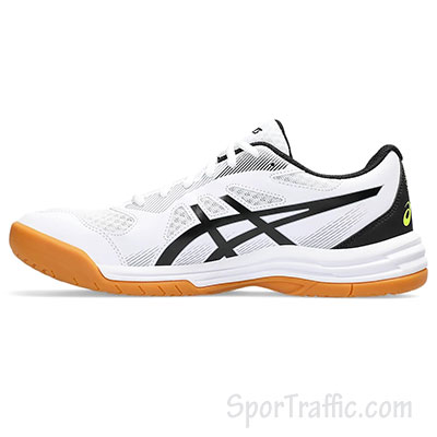 ASICS Upcourt 5 men’s volleyball shoes White Safety Yellow 1071A086.103 4