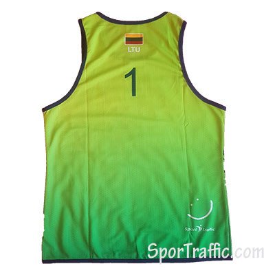 Beach volleyball jersey Castor Number 1 Green