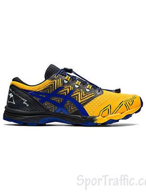 ASICS Gel-FujiTrabuco SKY men's running shoes 1011A900-801 Sunflower Monaco Blue